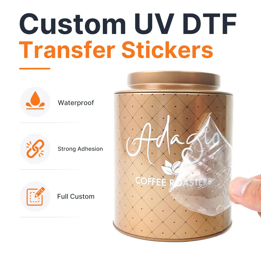 Custom 3D Transfer Stickers: Clean, Vivid Silver Foil Brand Decals