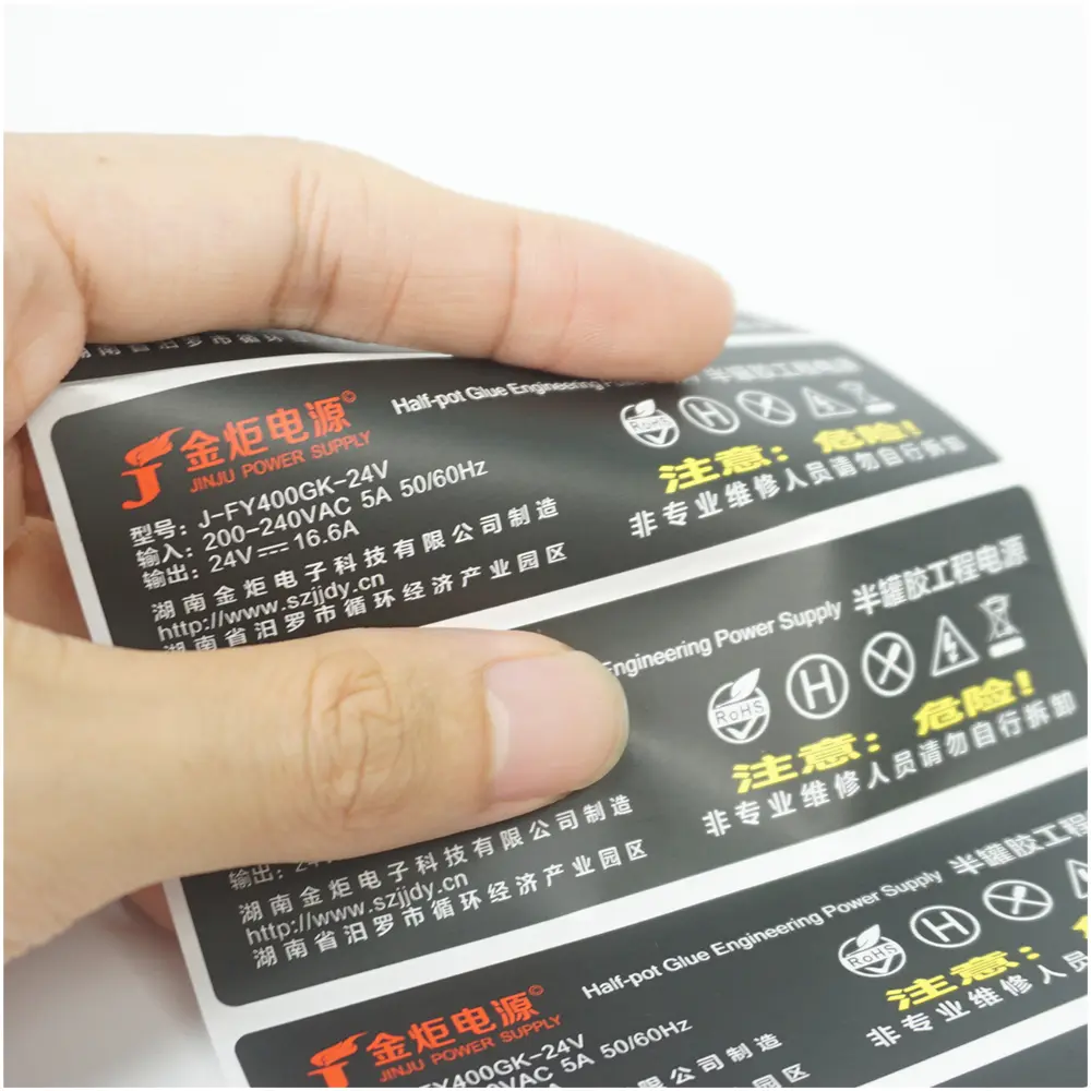durable battery labels