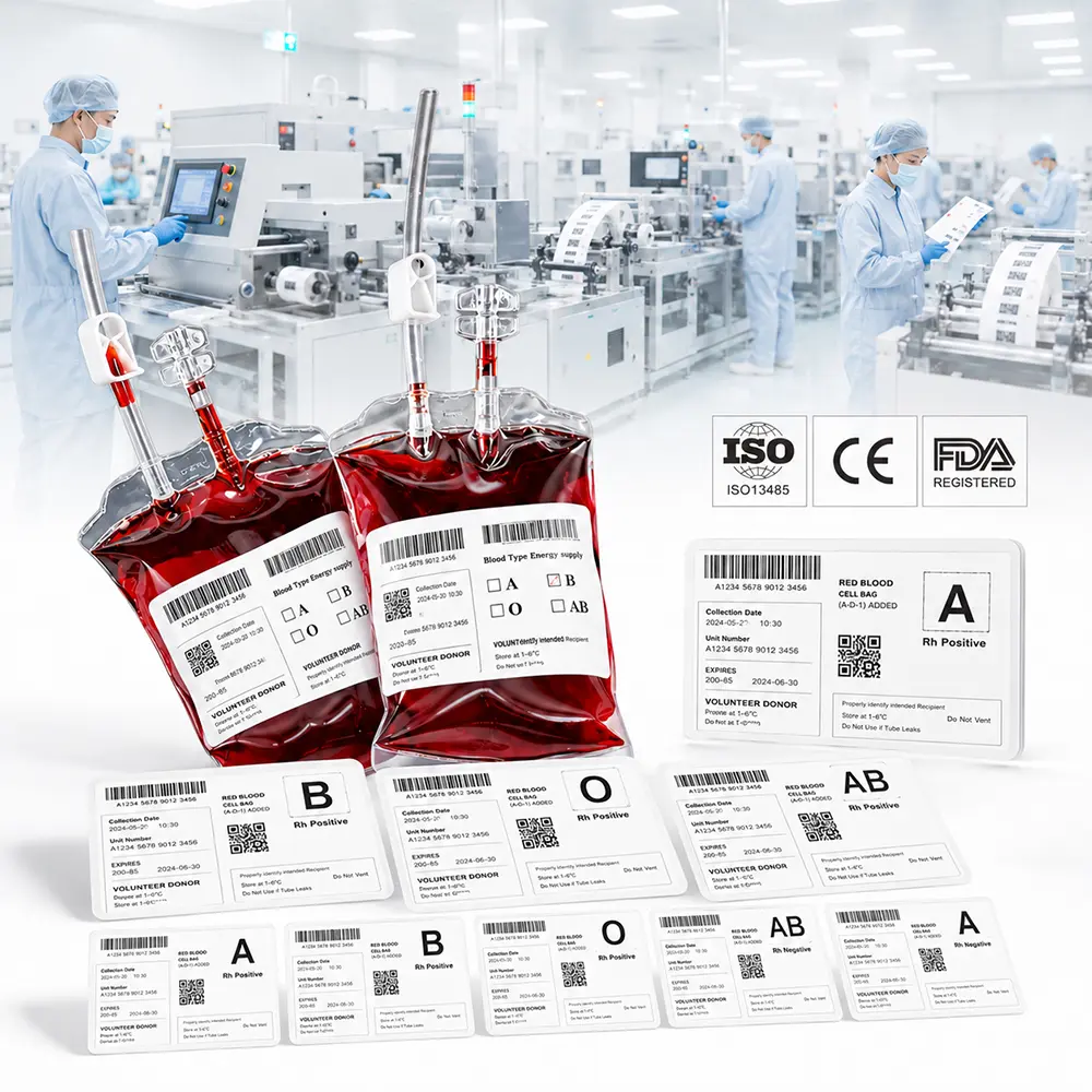 New Low-Temperature Resistant Blood Bag Labels for Medical Industry