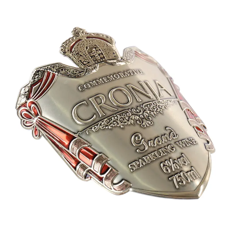 Metal embossed label